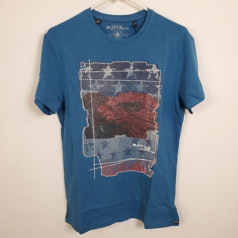 Buffalo David Americana T Shirt Utah Small